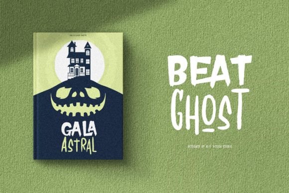 Beat Ghost Font PNG with transparent background - Preview 5