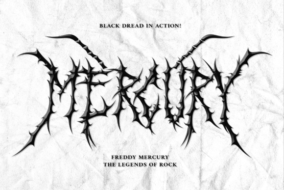 Black Dread Font - Preview 3