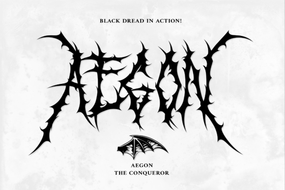 Black Dread Font - Preview 1