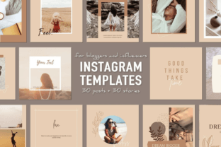 Boho Instagram Post Story Canva Template Graphic by allegrodigital ...