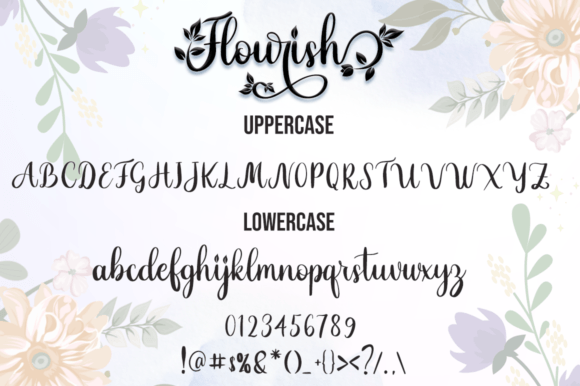 Flourish Font - Preview 4