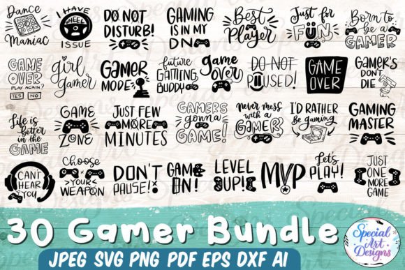 Gamer Svg Bundle | Gaming Svg Bundle