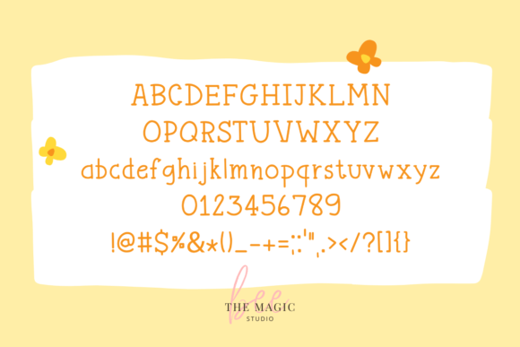 Honey Bee Font - Preview 1