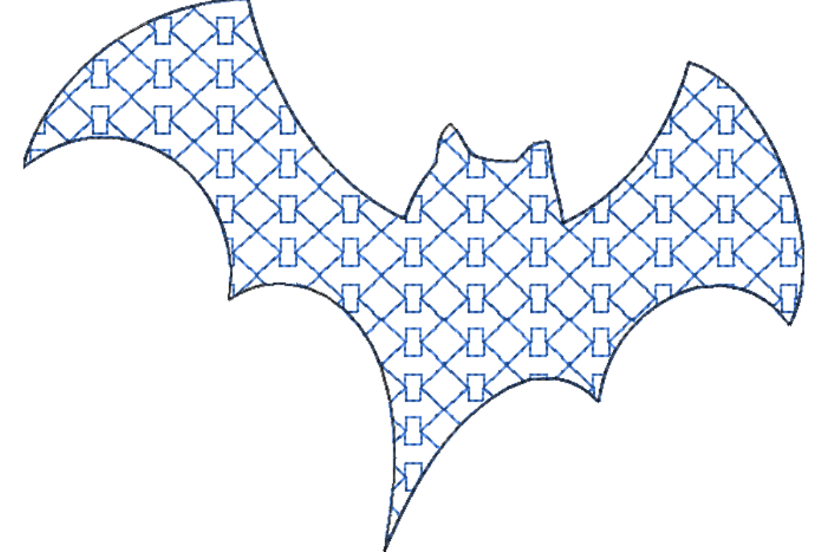 Japanese Sashiko Shape Bat
