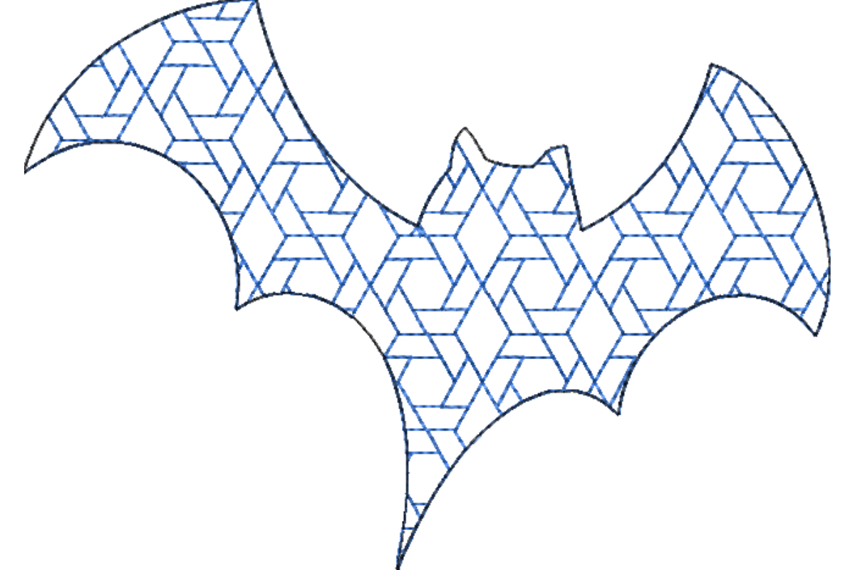 Japanese Sashiko Shape Bat