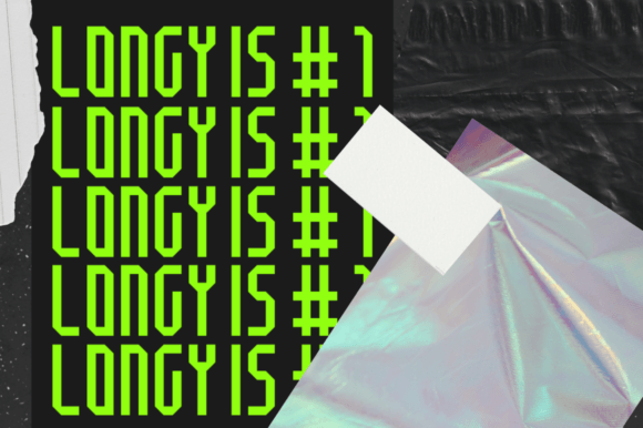 Longy Font PNG with transparent background - Preview 2