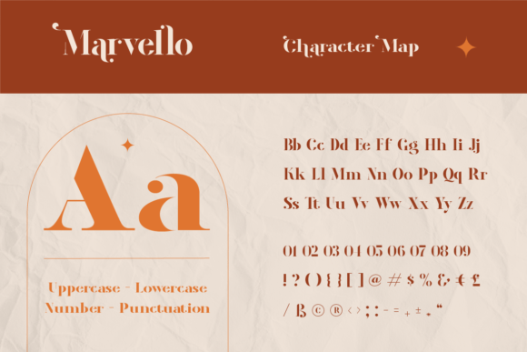 Marvello Font PNG with transparent background - Preview 1