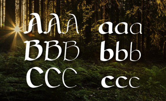Moria Font PNG with transparent background - Preview 1