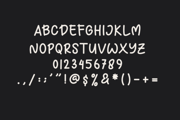 Mrquick Font PNG with transparent background - Preview 3
