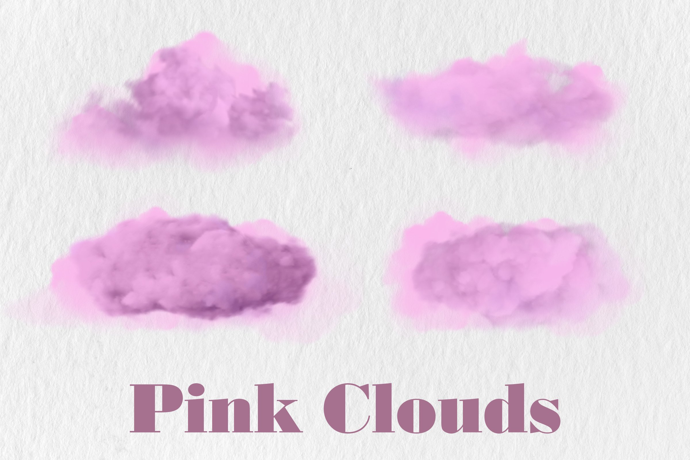 Pink Clouds Overlays