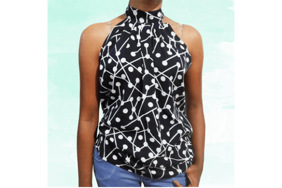 DIY pleated summer top