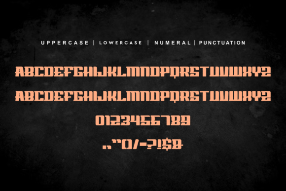 Regofar Font PNG with transparent background - Preview 3