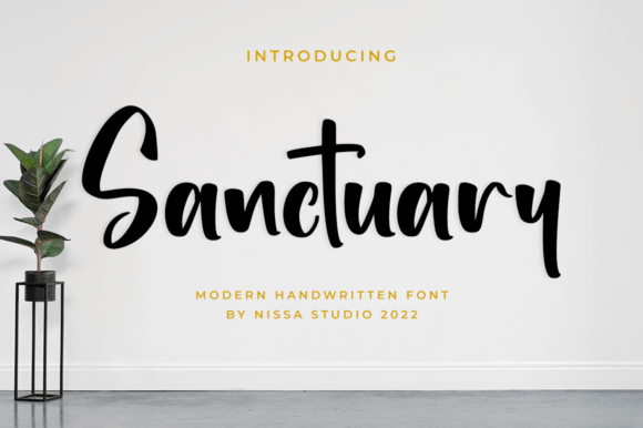 Sanctuary Script & Handwritten Font By NissaStudio