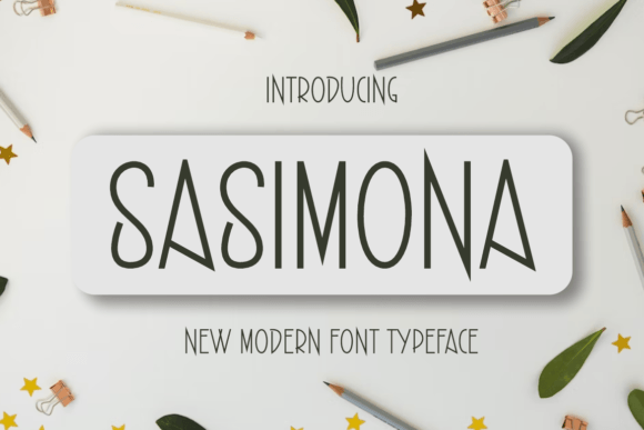 Sasimona Font PNG with transparent background - Preview 1