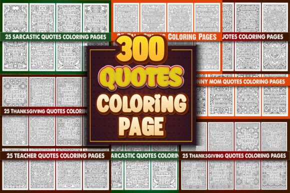 250 Quotes Coloring Page Bundle Graphic by protabsorkar11 · Creative ...