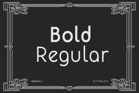 Abandale Font PNG with transparent background - Preview 1