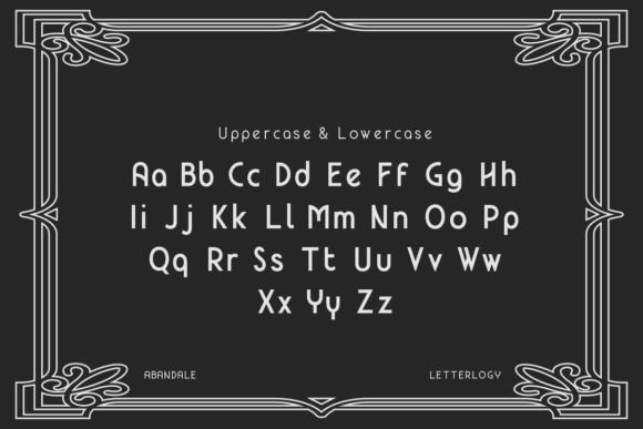 Abandale Font PNG with transparent background - Preview 2