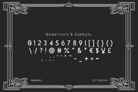 Abandale Font PNG with transparent background - Preview 3