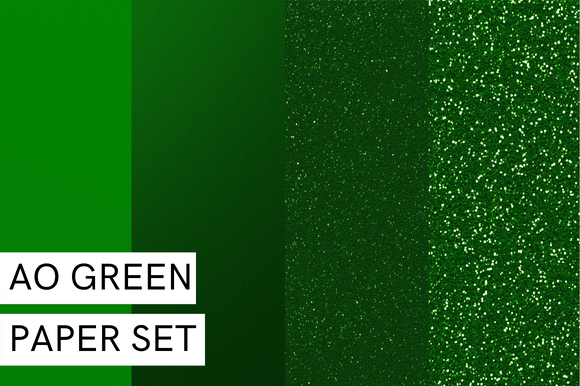 AO Green Glitter Set