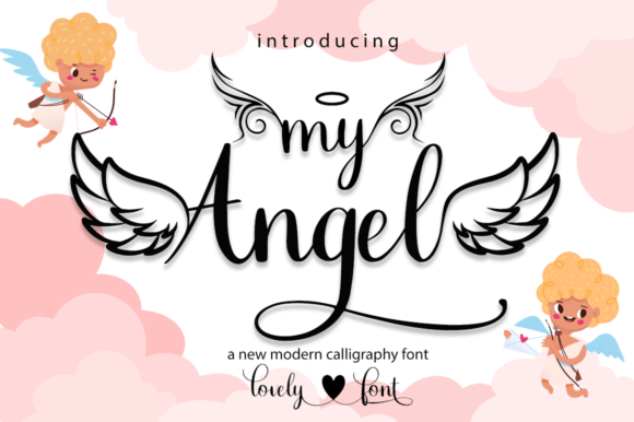 Angel Font by cocodesign · Creative Fabrica