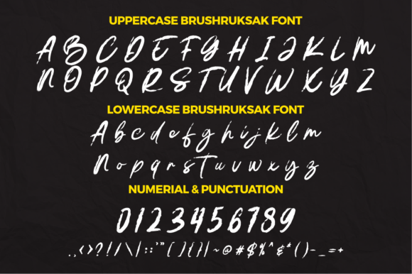 Brush Ruksak Font - Preview 1