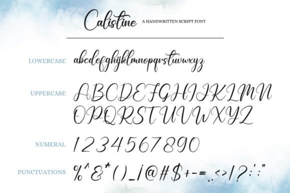 Calistine Font - Preview 6