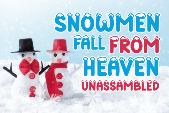 Christmas Snow White Font - Preview 1