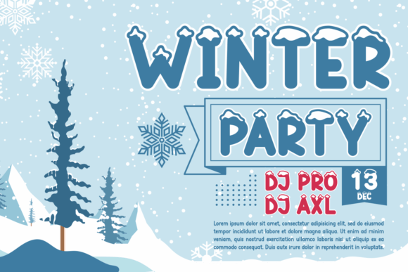 Christmas Snow White Font - Preview 3