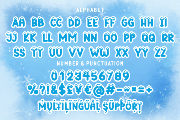 Christmas Snow White Font - Preview 5