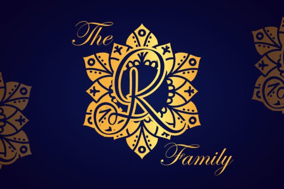 Dignity Mandala Monogram Font - Preview 1