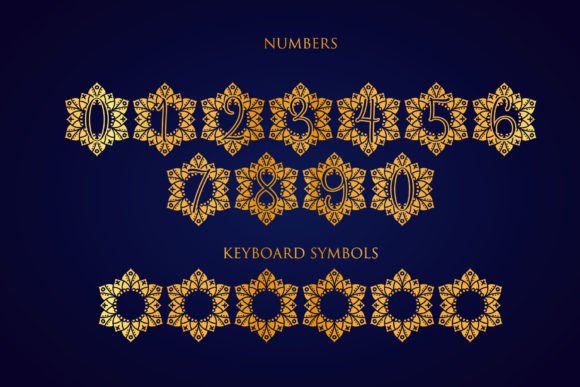 Dignity Mandala Monogram Font - Preview 3