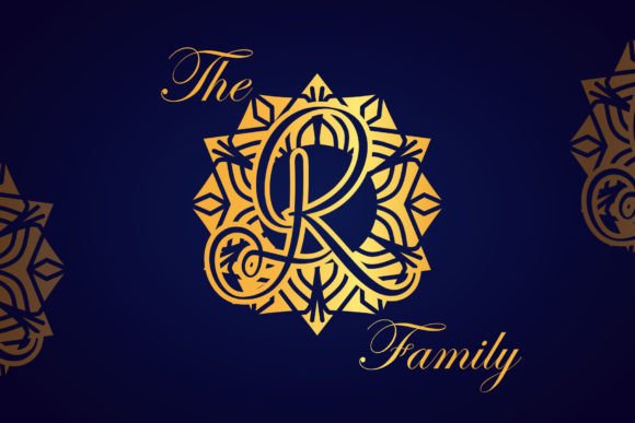 Ethnic Mandala Monogram Font - Preview 1