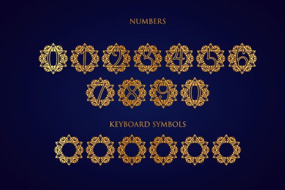 Ethnic Mandala Monogram Font - Preview 3