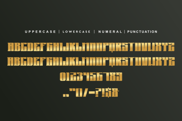 Gold Bazooka Font - Preview 3
