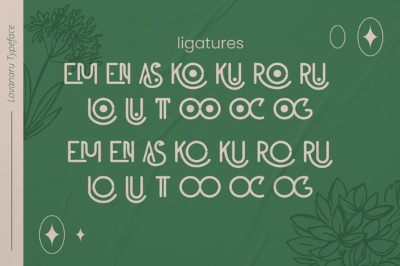 Lovanaru Font PNG with transparent background - Preview 6