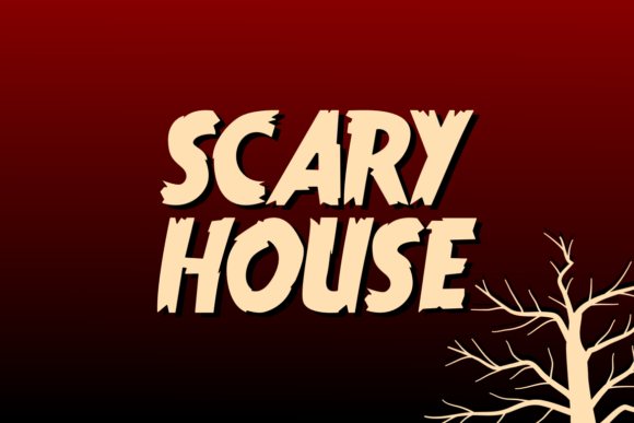 Moons Scary Font PNG with transparent background - Preview 3