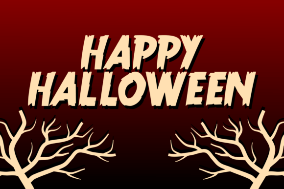 Moons Scary Font PNG with transparent background - Preview 4