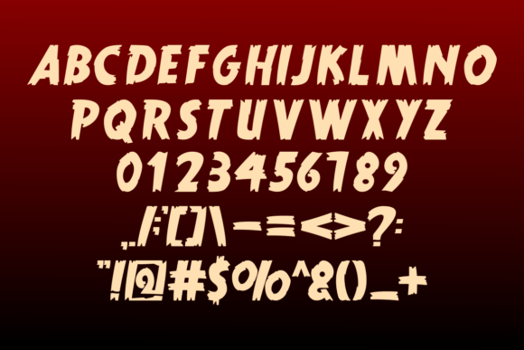 Moons Scary Font PNG with transparent background - Preview 5