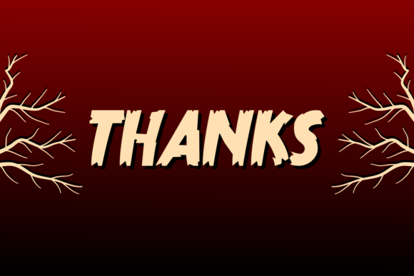 Moons Scary Font PNG with transparent background - Preview 6