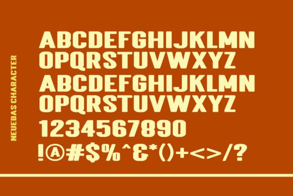 Neubas Font PNG with transparent background - Preview 6