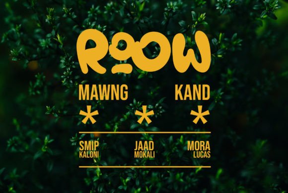 Ooh Font PNG with transparent background - Preview 4