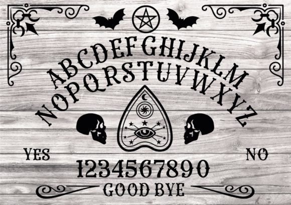 Ouija Board SVG - Halloween, Goth Decor