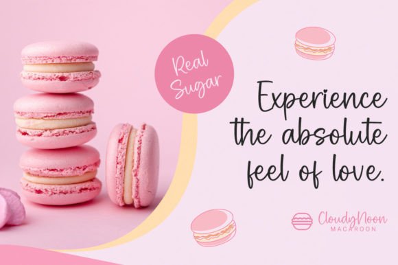 Pink Sugar Font PNG with transparent background - Preview 2