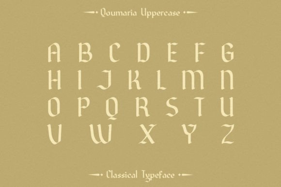 Qoumaria Font PNG with transparent background - Preview 2