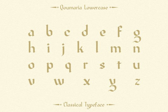 Qoumaria Font PNG with transparent background - Preview 3