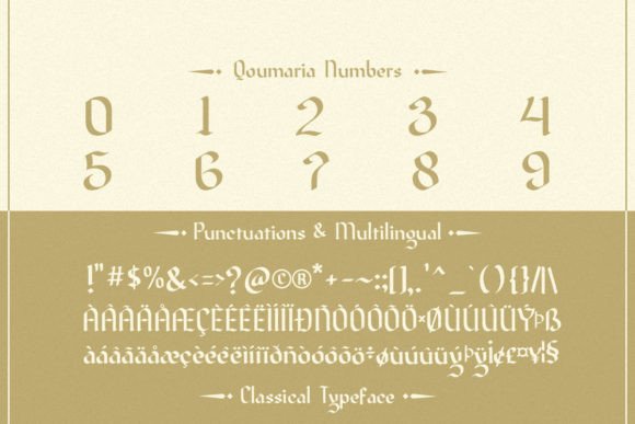 Qoumaria Font PNG with transparent background - Preview 5