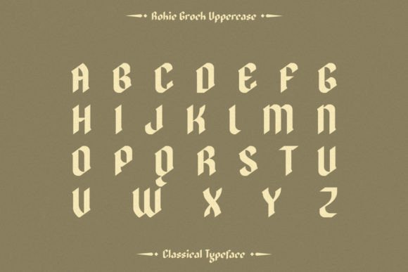 Rokie Grock Font PNG with transparent background - Preview 2