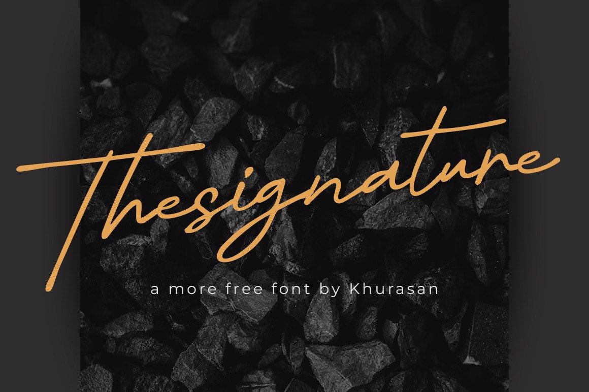 Thesignature preview - bold modern signature-style script