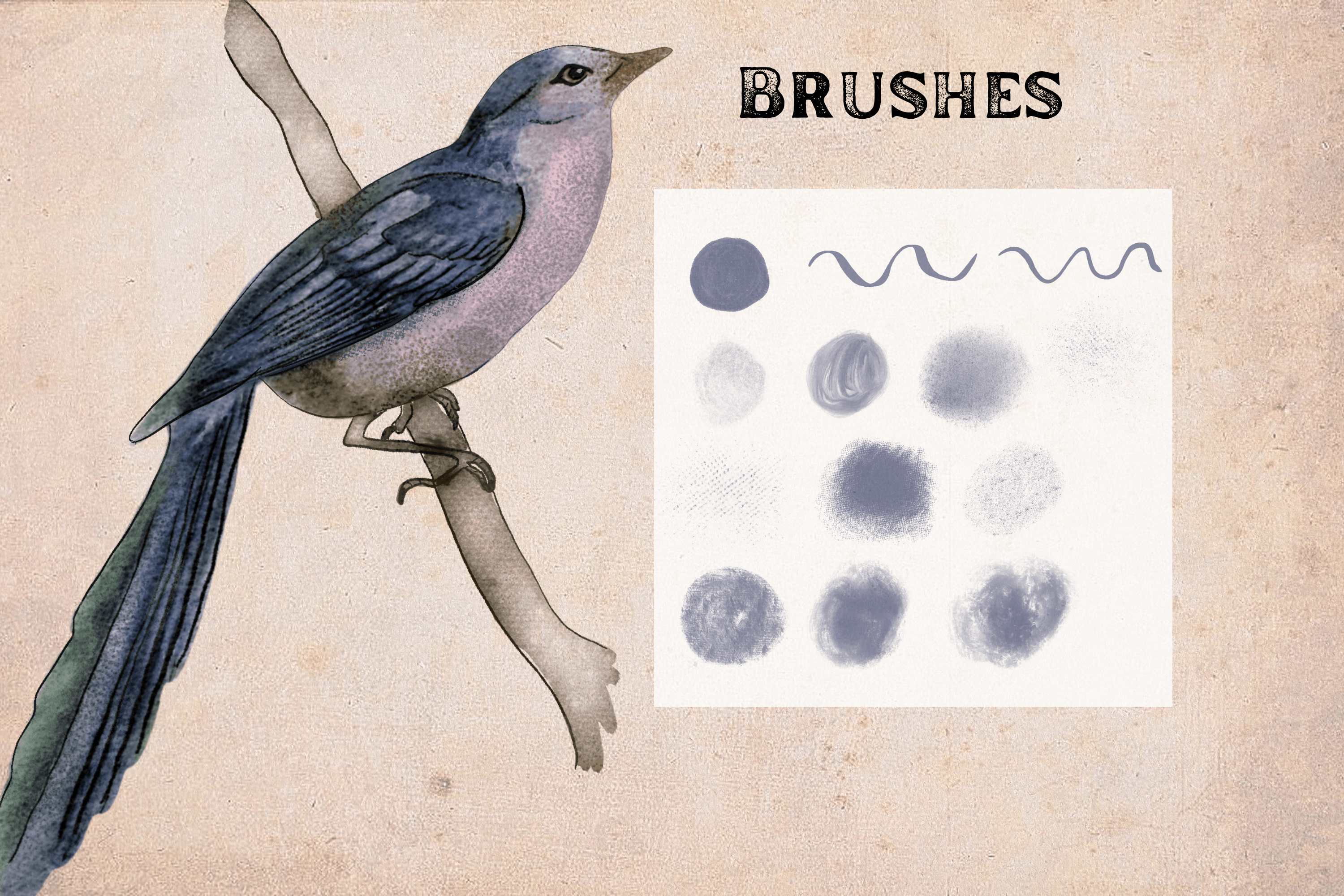 Vintage Painting Brushes for Procreate - photo 2