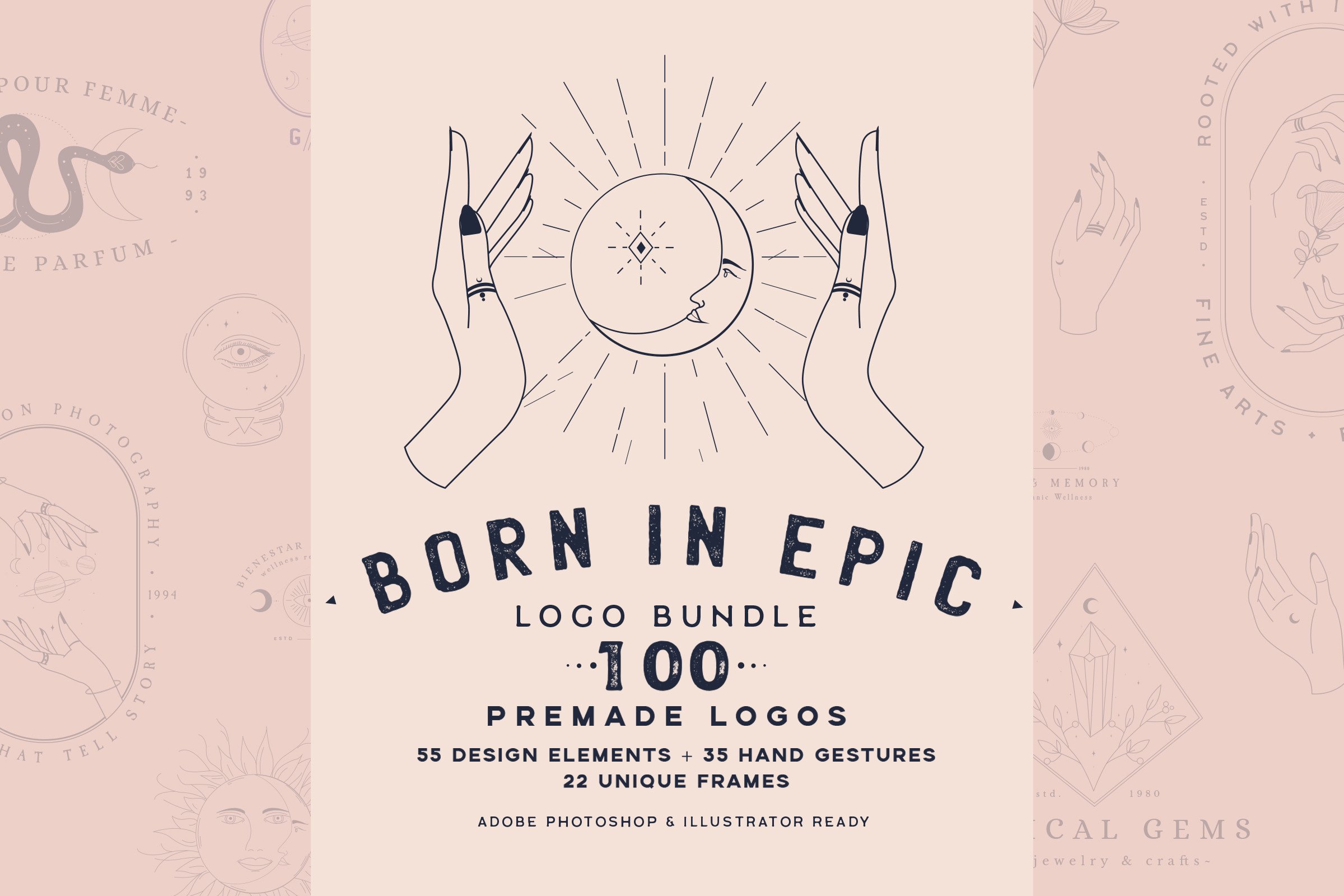 Born in Epic Logo Bundle Graphic by snipescientist · Creative Fabrica